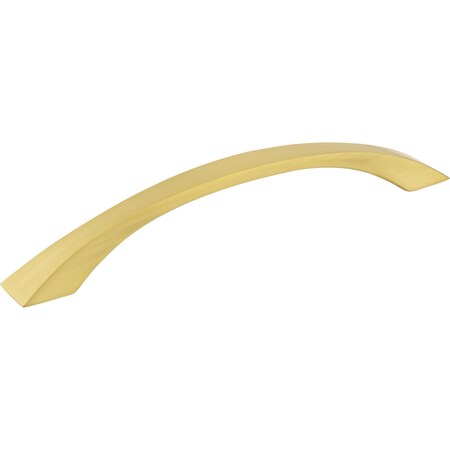 Jeffrey Alexander 160 mm Center-to-Center Brushed Gold Flared Philip Cabinet Pull 767-160BG
